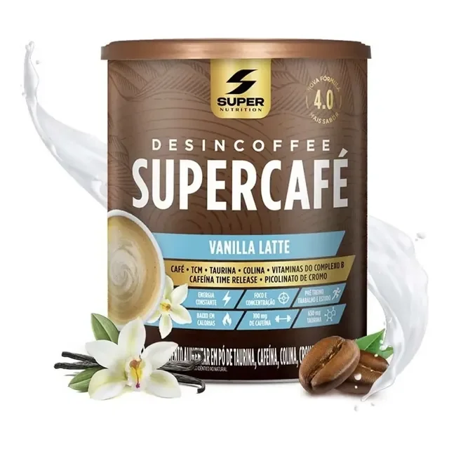 Supercafé Desincoffee Termogênico Vanilla Latte 220g