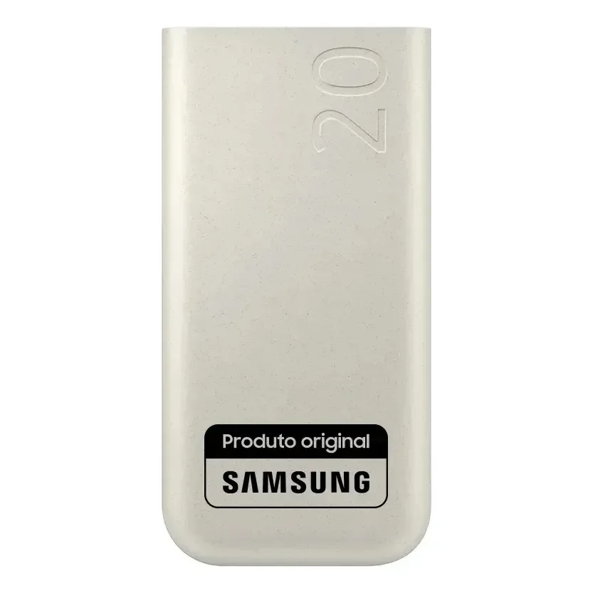 Bateria Samsung Carregador Portatil 3x Usb-c 20000mah Super Rapida 45w Bege