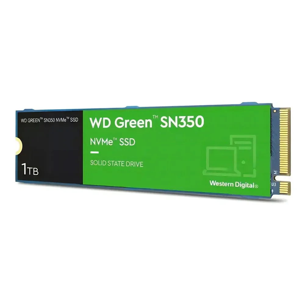 Disco Sólido Interno Western Digital Wd Green Sn350 Wds100t3g0c 1tb Verde