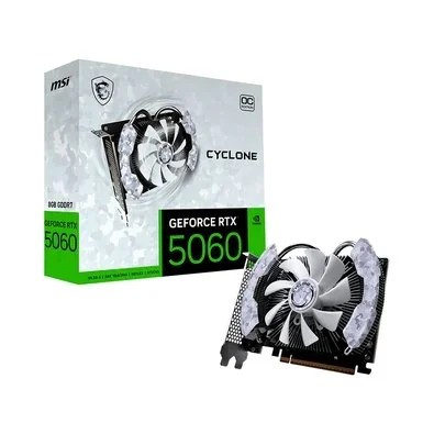 Placa de Vídeo MSI RTX 5060 Cyclone OC NVIDIA GeForce, 8GB, GDDR7, 128-bit - 912-V812-205
