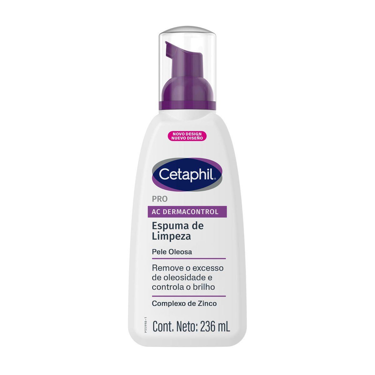 Cetaphil Pro AC Dermacontrol Espuma De Limpeza Facial Pele Oleosa 236ml