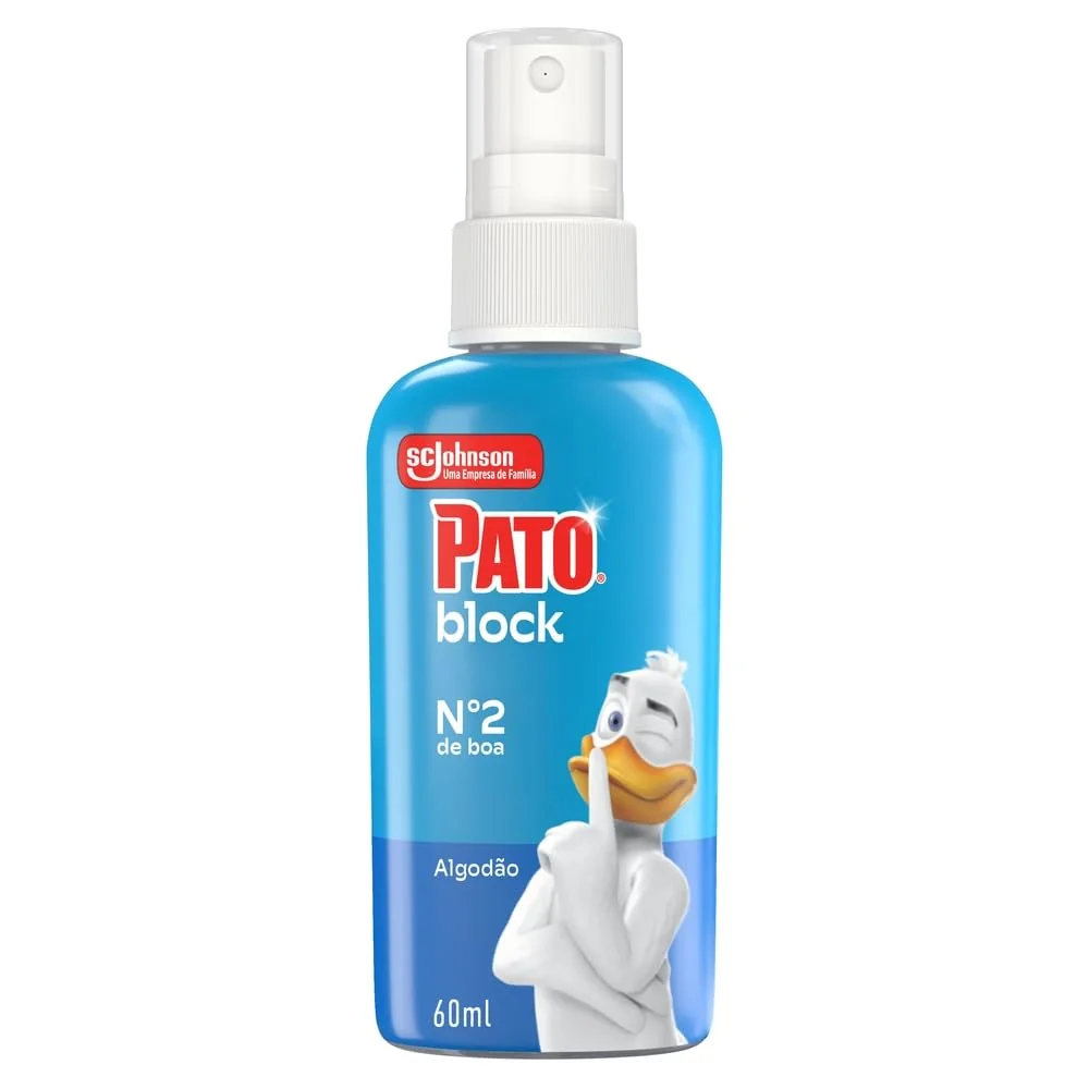Pato Odor Block Bloqueador de Odores Sanitários, Vaso Sanitario Livre de Odores, Algodão, 60ml