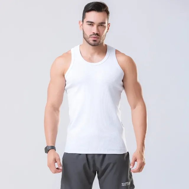 Camiseta Regata Masculina Americano Rapper Canelada Algodão