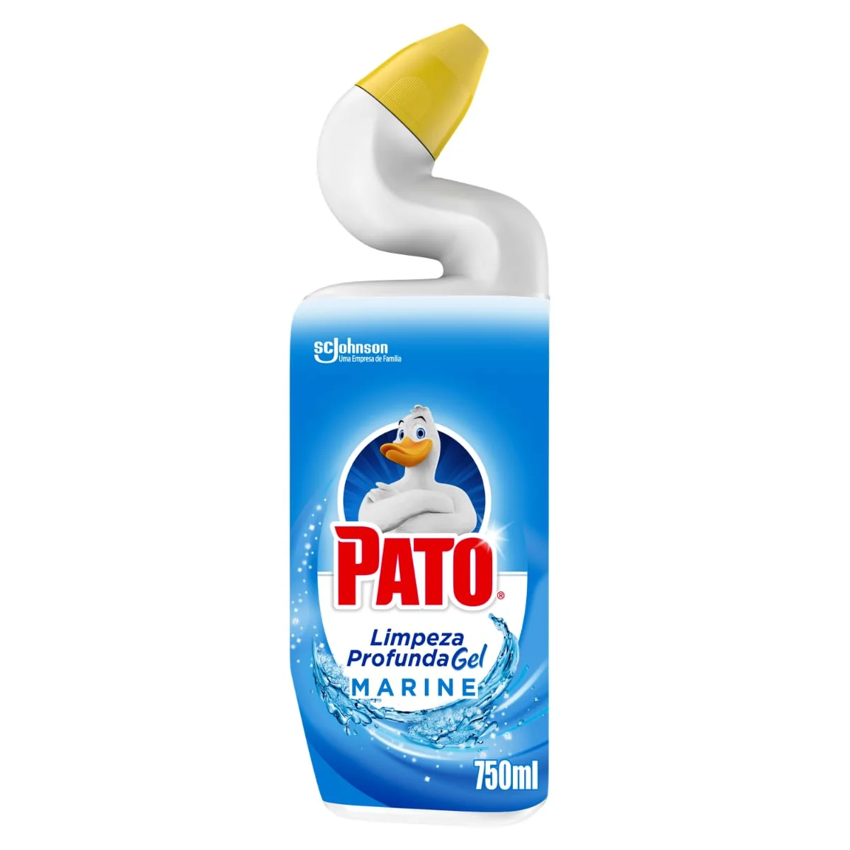 Pato Limpador Sanitário Gel Desinfetante, Marine, Limpeza Profunda 750ml