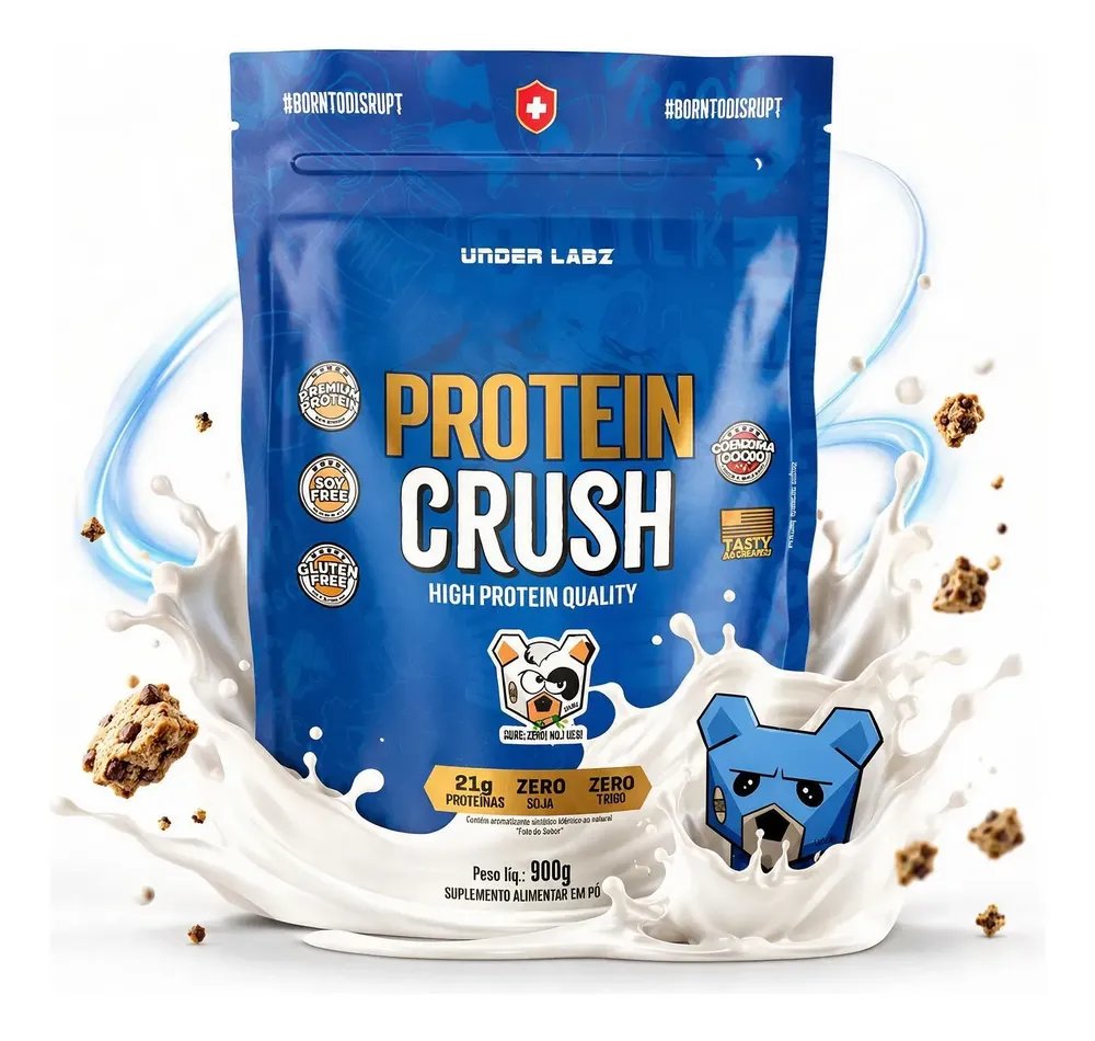 Whey Protein Crush 100% Coq10 Refil 900g Under Labz Original Alpine Milkbear