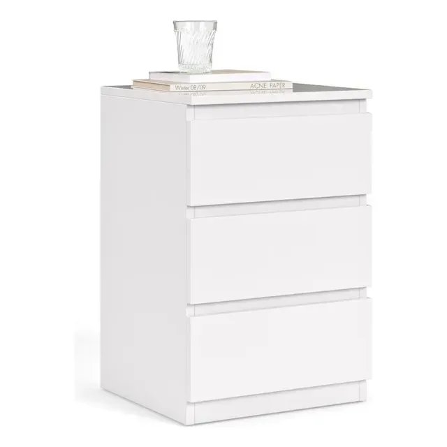 Mesa De Cabeceira Retrô Quarto Decoração 3 Gavetas - Cores