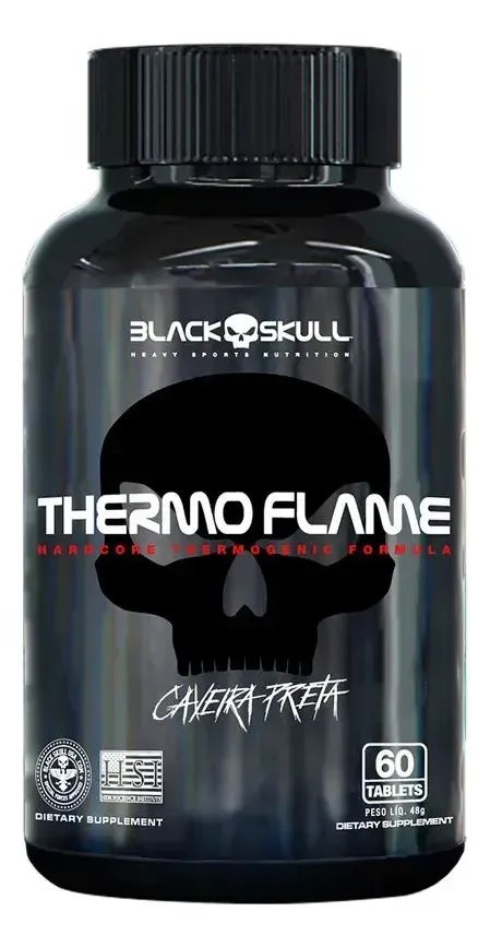 THERMO FLAME Caveira 360mg 60 Tabletes BLACKSKULL