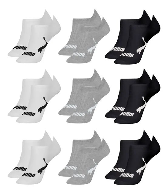 Kit 9 Pares Meias Puma Soquete Cano Curto Sapatilha Original