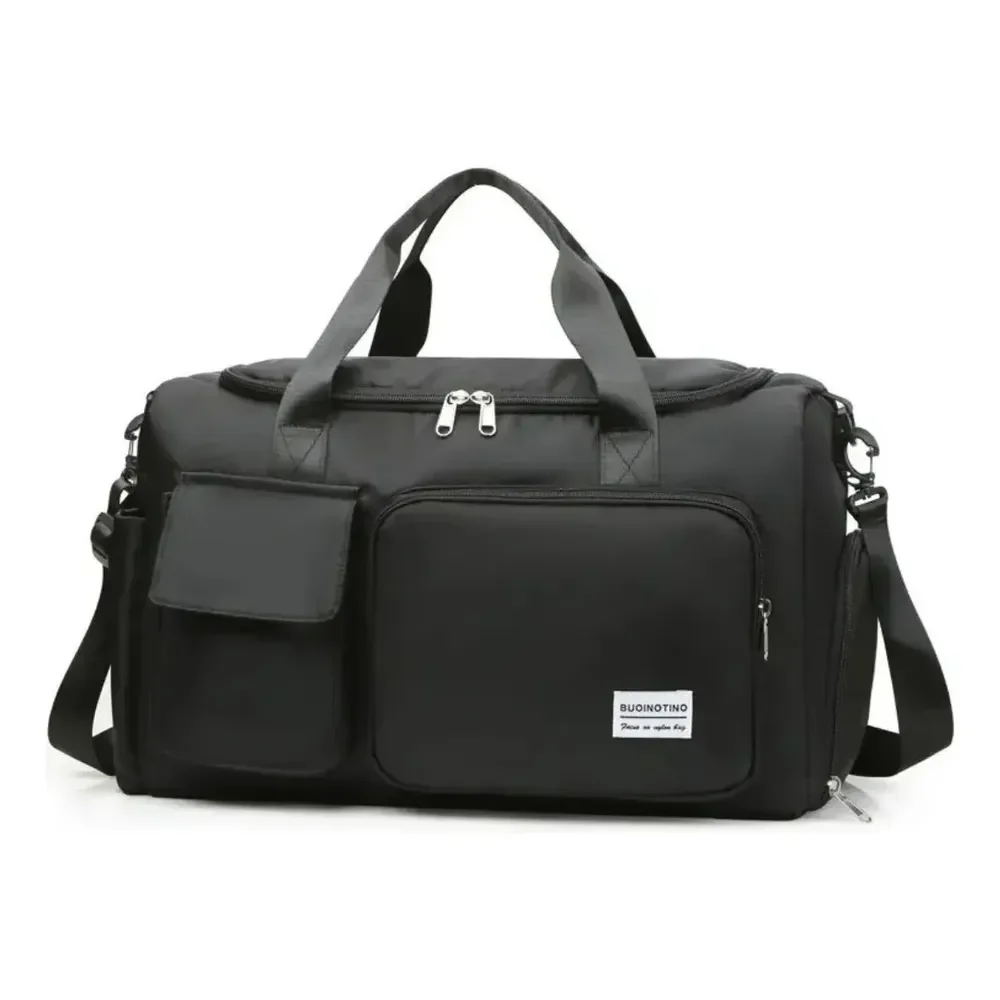 Bolsa Mala Viagem Academia Feminina Masculina Porta Tenis Preto Mala De Bordo Mala De Mão Com Divisórias