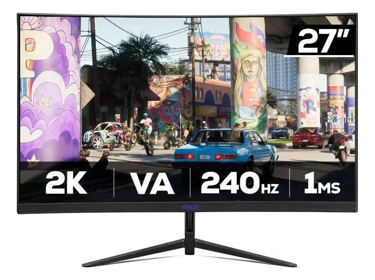 Monitor Gamer Mancer Valak Vx6s, 27 Pol, Va, Curvo,2k, 240hz