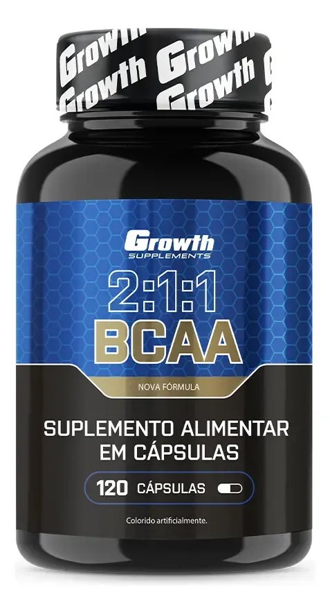BCAA 2:1:1 120 cápsulas Growth Supplements