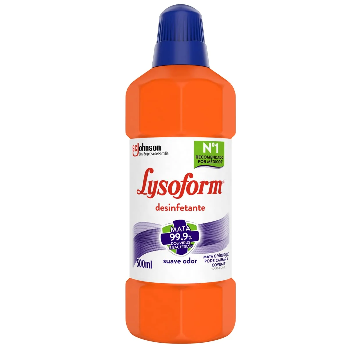 Lysoform Suave Odor, Desinfetante Líquido, Limpeza Pesada e Eficiente, 500ml