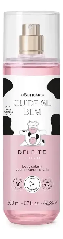 Body Splash Cuide-se Bem Deleite Boticário 200ml Vegano Suave