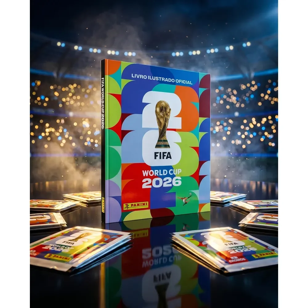 Álbum De Figurinhas Colecionáveis Copa Do Mundo Fifa 2026 Capa Dura