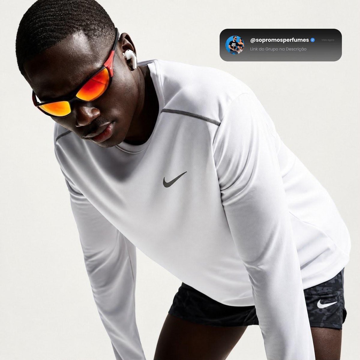 Camiseta Dri Fit Nike Manga Longa Uv Miler Masculina